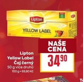 Lipton Yellow Label Čaj černý 50 g