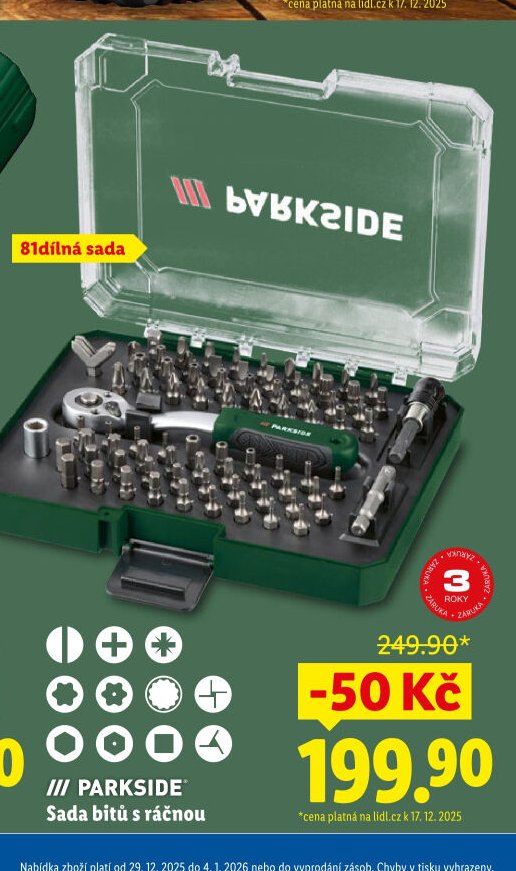 Sada bitů s ráčnou