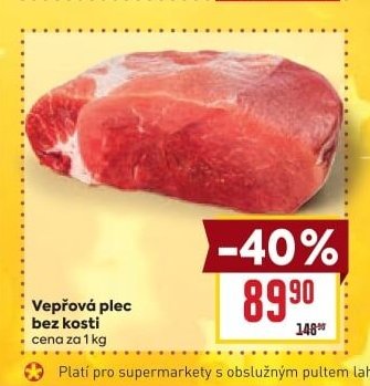 Vepřová plec bez kosti