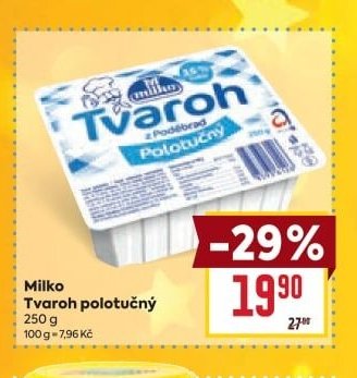 Milko Tvaroh polotučný