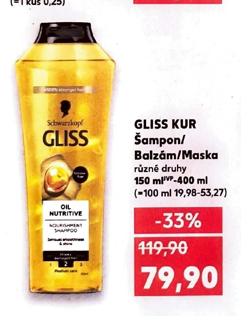 GLISS KUR Šampon/Balzám/Maska