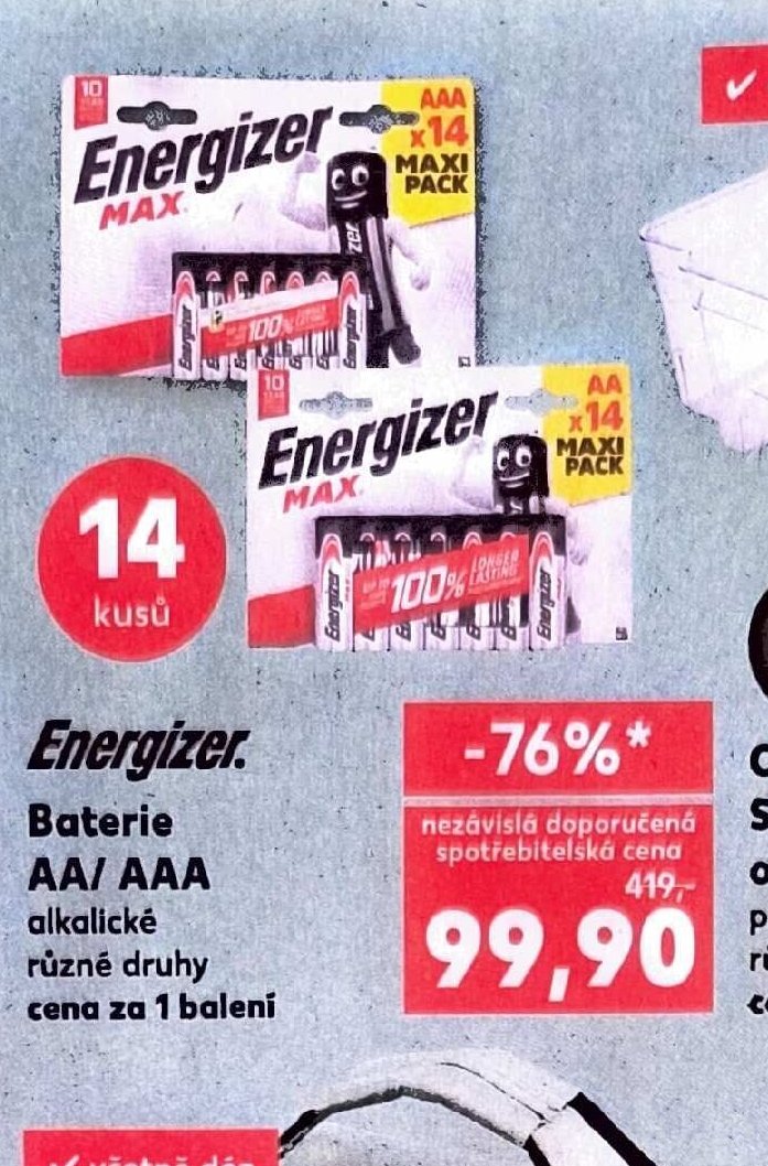 Energizer Baterie AA/AAA