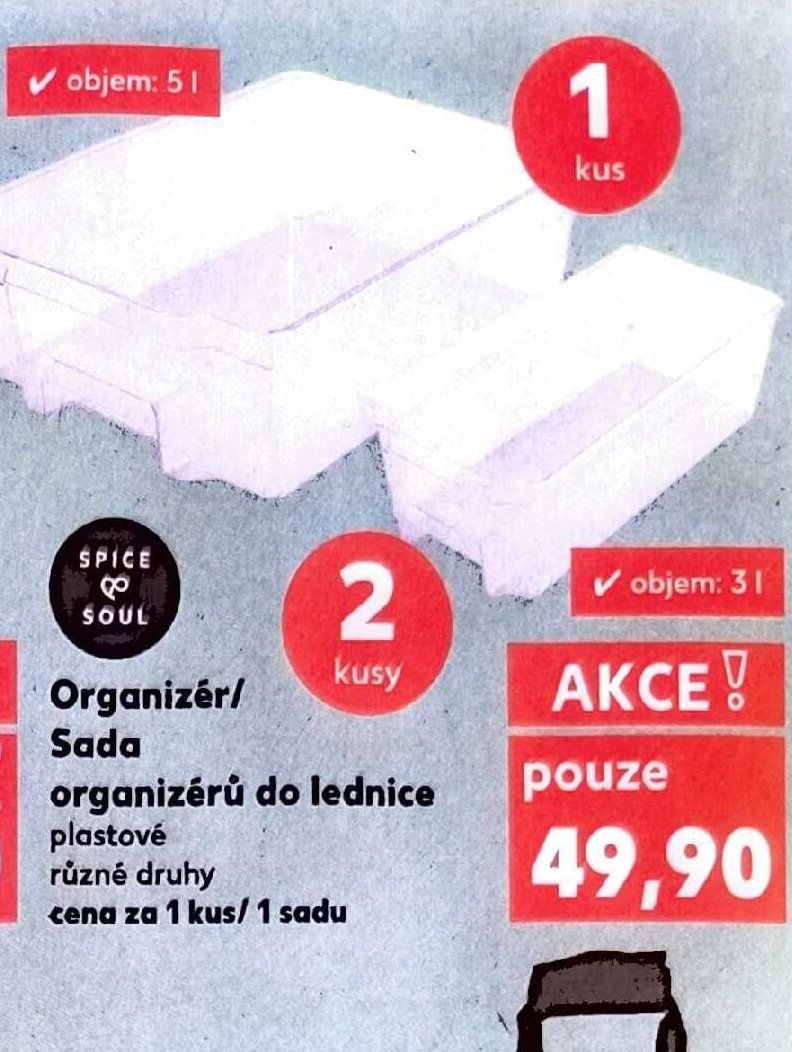 Organizér/Sada organizérů do lednice