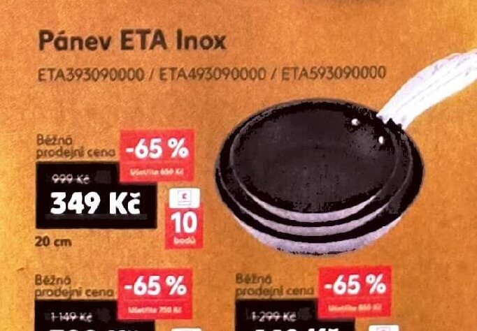 Pánev ETA Inox 20 cm