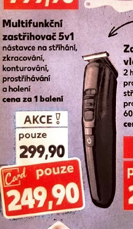 Multifunkční zastřihovač 5v1 - Kaufland akcniletaky.com