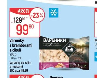 Vareniky s bramborami a cibulí