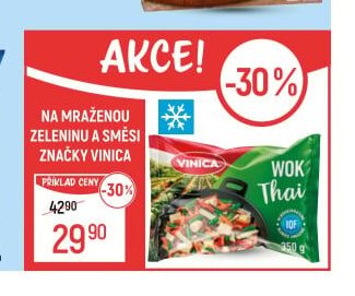 Na mraženou zeleninu a směsi značky Vinica