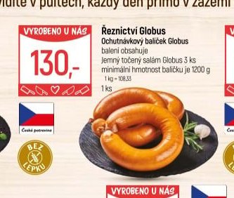 Řeznictví Globus Ochutnávkový balíček Globus