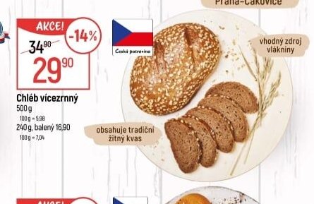 Chléb vícezrnný