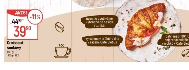 Croissant šunkový