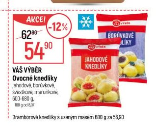 Váš výběr Ovocné knedlíky
