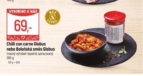 Chilli con carne Globus nebo Boloňská směs Globus