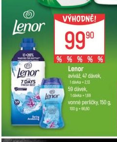 Lenor aviváž a vonné perličky - Globus akcniletaky.com