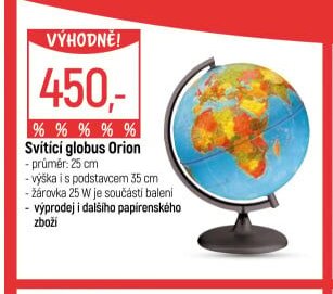 Svítící globus Orion
