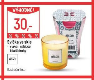 Svíčka ve skle