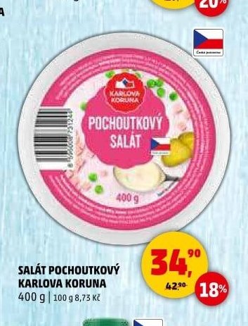SALÁT POCHOUTKOVÝ KARLOVA KORUNA