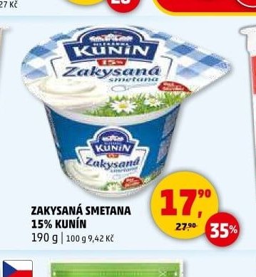 ZAKYSANÁ SMETANA 15% KUNÍN
