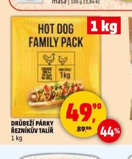 DRŮBEŽÍ PÁRKY ŘEZNÍKŮV TALÍŘ