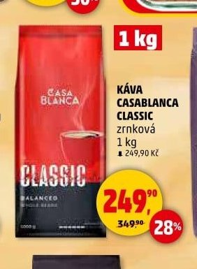 KÁVA CASABLANCA CLASSIC zrnková 1 kg