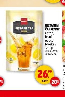 INSTANTNÍ ČAJ PENNY citron, lesní ovoce, broskev 350 g