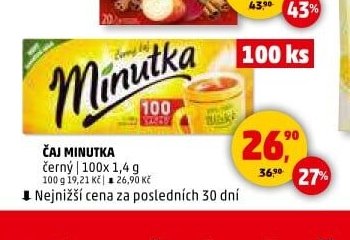 ČAJ MINUTKA černý 100x 1,4 g
