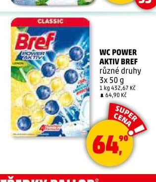 WC POWER AKTIV BREF různé druhy 3x 50 g