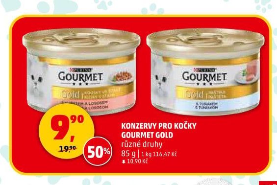 Konzervy pro kočky Gourmet Gold