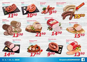 akční leták ESO MARKET 2.1.2025-11.1.2025