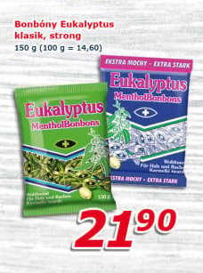 Bonbony mentolové Eukalyptus