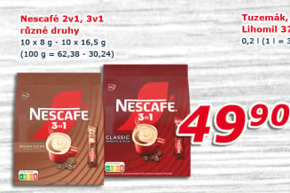 Instantní káva porcovaná 2v1 Nescafé