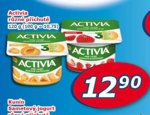 Jogurt ochucený Activia Danone