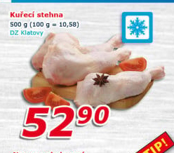 Kuřecí stehna mražená DZ Klatovy