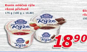 Mléčná rýže Mlékárna Kunín