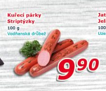 Párky kuřecí striptýzky Vodňanské kuře