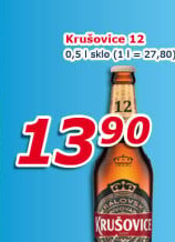 Pivo světlý ležák Královský 12° Krušovice