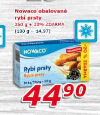 Rybí prsty předsmažené mražené Nowaco