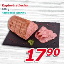 Střecha kapiová Kostelecké uzeniny