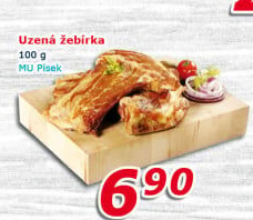 Vepřová uzená žebra Maso uzeniny Písek