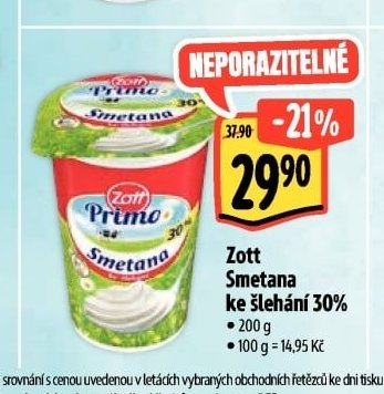 Zott Smetana ke šlehání 30%