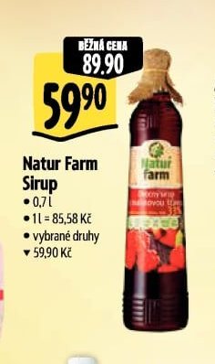 Natur Farm Sirup - Albert akcniletaky.com