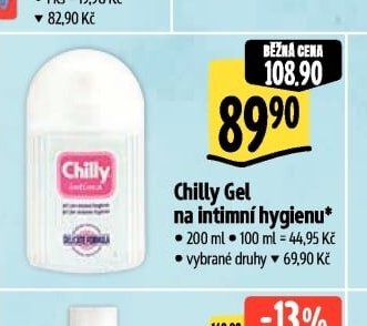 Chilly Gel na intimní hygienu