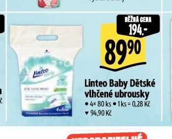 Linteo Baby Dětské vlhčené ubrousky