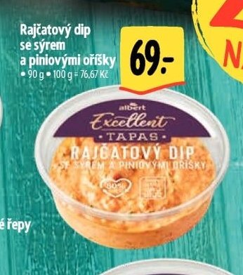 Rajčatový dip se sýrem a piniovými oříšky