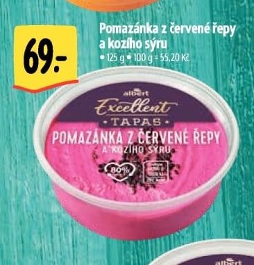 Pomazánka z červené řepy a kozího sýru