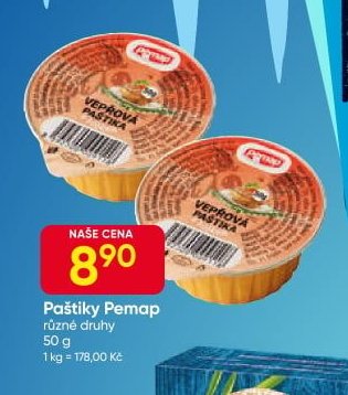 Paštiky Pemap
