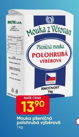 Mouka pšeničná polohrubá výběrová