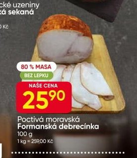 Poctivá moravská Formanská debrecínka