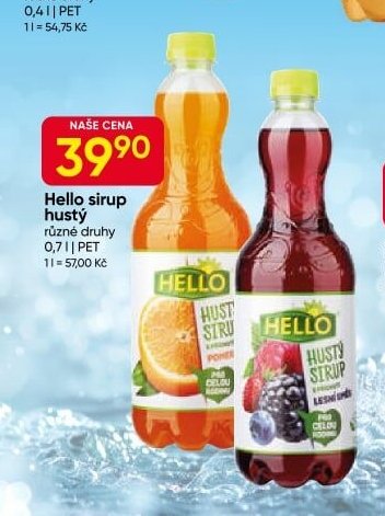 Hello sirup hustý