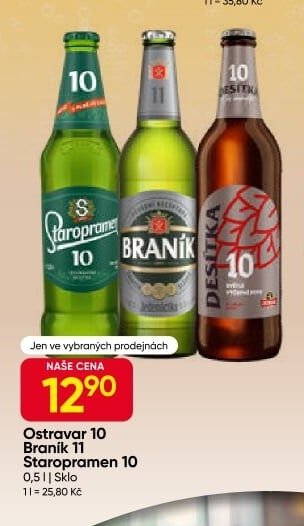 Ostravar 10, Braník 11, Staropramen 10