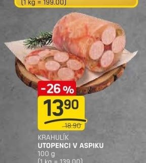 KRAHULÍK UTOPENCI V ASPIKU